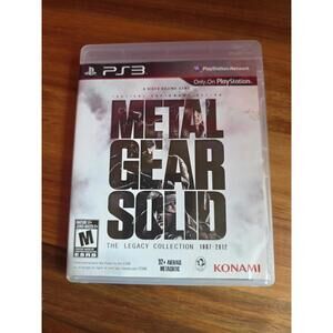 Metal Gear Solid: The Legacy Collection PlayStation 3 Tested Works No Disc 2